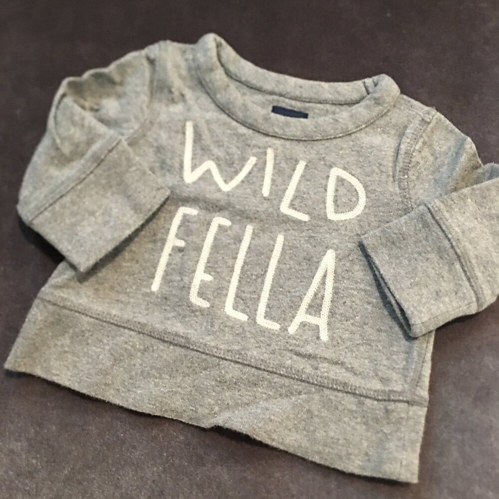 babygap Gray Heather Sweatshirt 3-6m